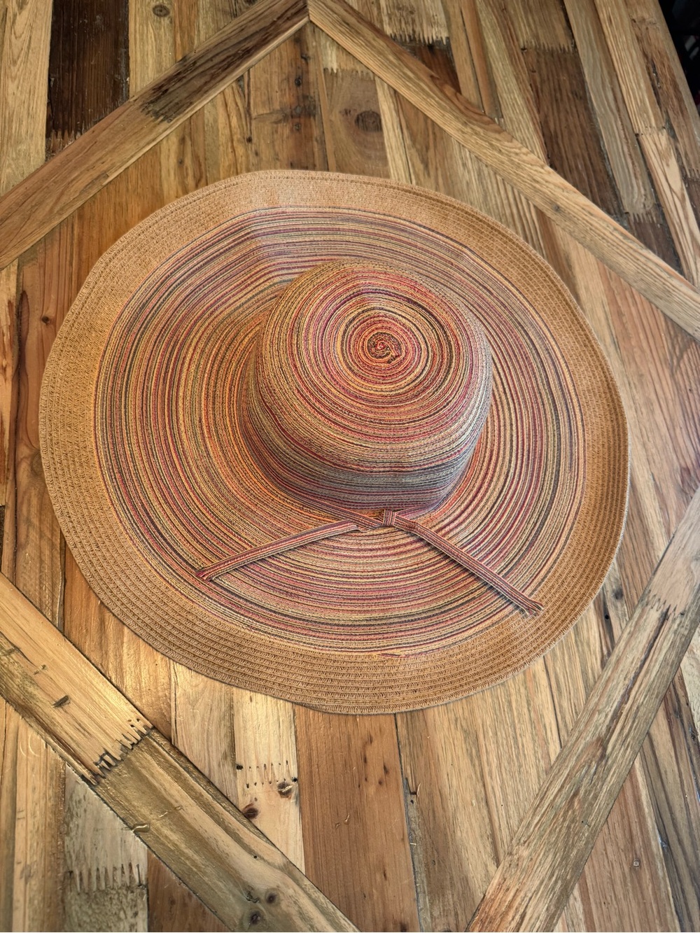 Four Buttons San Diego Hat Co Multicolor Wide Brim Sun Hat OS - Picture 3 of 7
